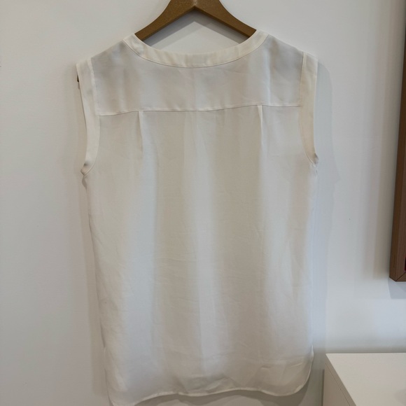 J. Crew Cream Sleeveless Blouse - Picture 3 of 4